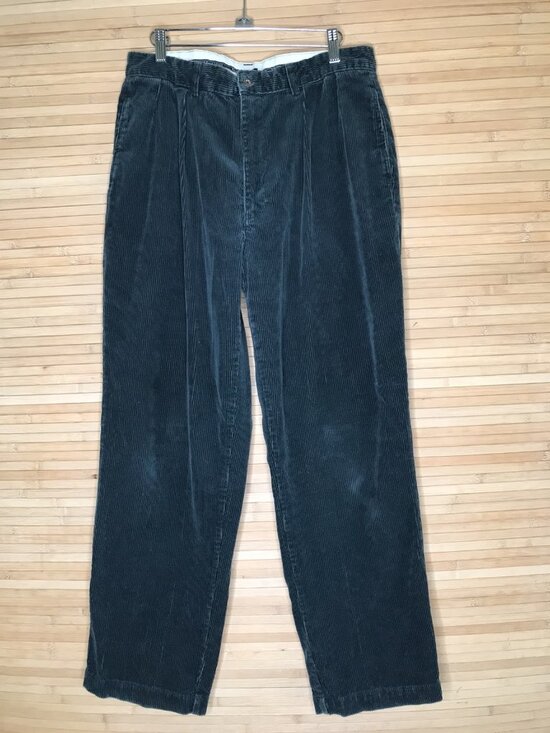 Polo Ralph Lauren Other - Vintage Polo Ralph Lauren Corduroy Pants Mens 31 x 29 Green Pleated